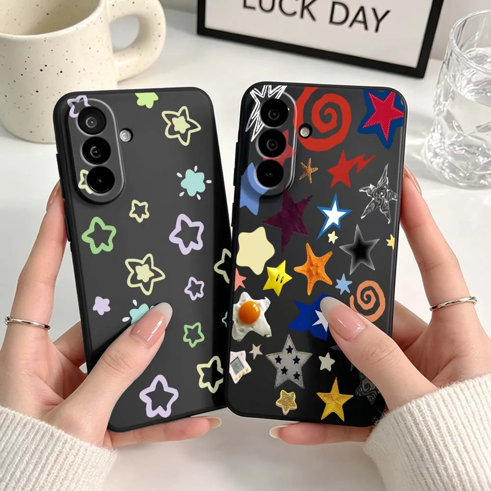 

Colorful Star Pattern For Samsung A04 A05 A06 A07 A12 A3 A14 A15 A16 A17 A23 A24 A25 A26 A32 A22 A31 Black Phone Case