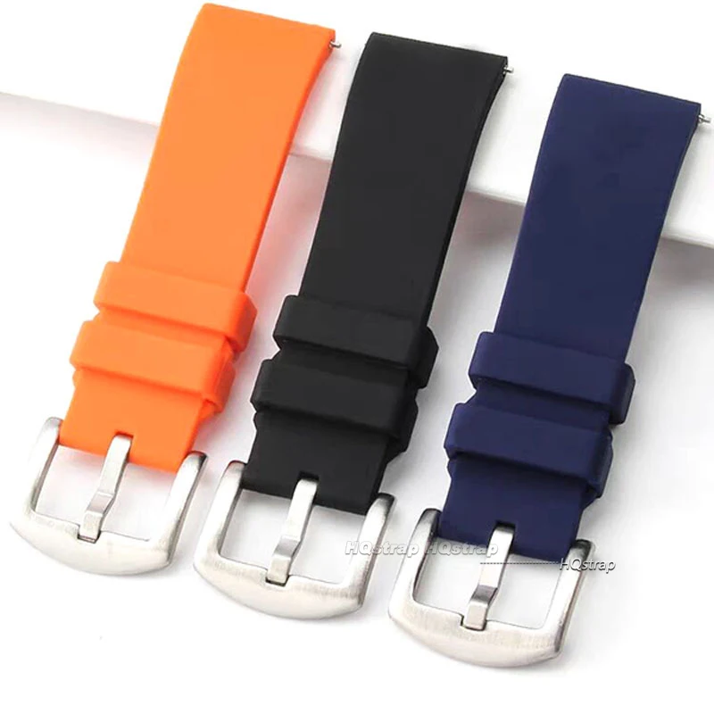 Schnellverschluss-Uhrenarmband aus Silikonkautschuk, 20 mm, 22 mm, Sportuhrenarmband, Schwarz, Grün, Orange, Blau, Armband, Armbänder, 18, 19, 21, 24 mm – Detail 5