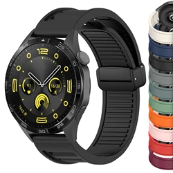 22mm Straps For Huawei GT3 SE/Watch 4Pro Silicone Magnetic Buckle Band For Huawei Watch GT2 3 4 GT3 Pro 46mm Bracelet Wristbands