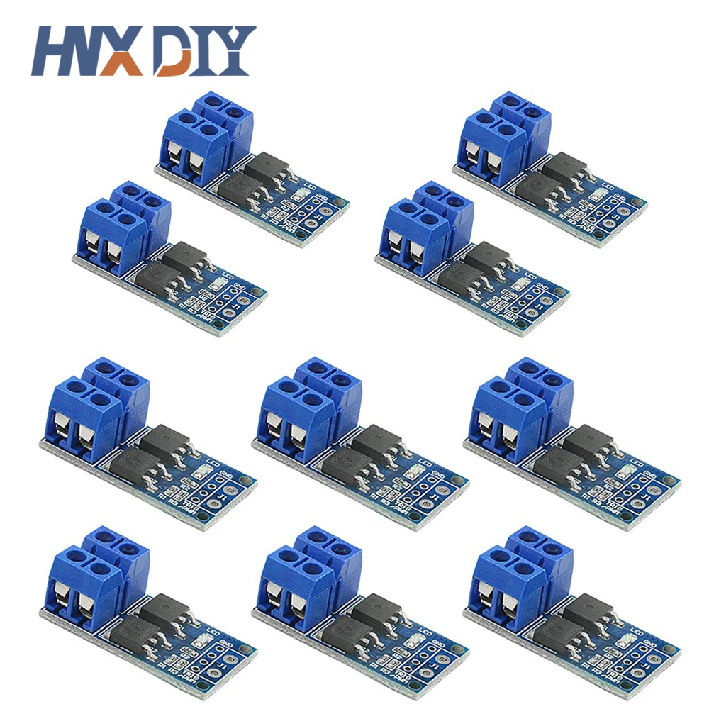 10Pcs 15A 400W Mos Fet Trigger Schakelaar Drive Module Pwm Regulator Bedieningspaneel Voor Arduino Dc 5V 12V 36V