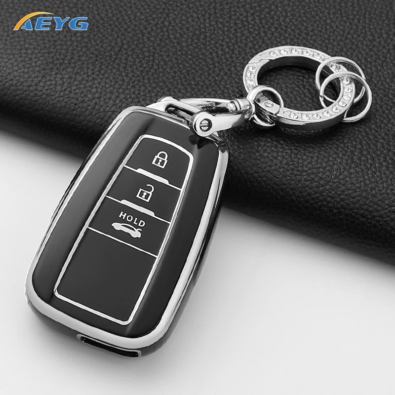 Car Remote Key Case Cover For Toyota Prius Camry Corolla CHR C-HR RAV4 Land Cruiser Prado Fashion Protected Keychain Accessories