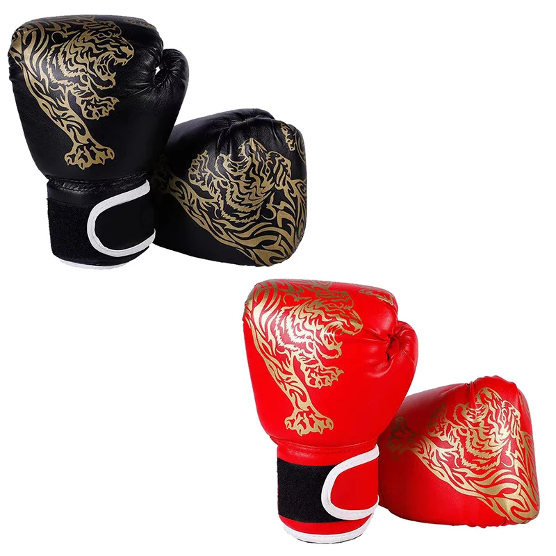 Children's Boxing Gloves Breathable PU Leather Combat Training Muay Thai Boys And Girls Defence Sanshou Teenage Gloves