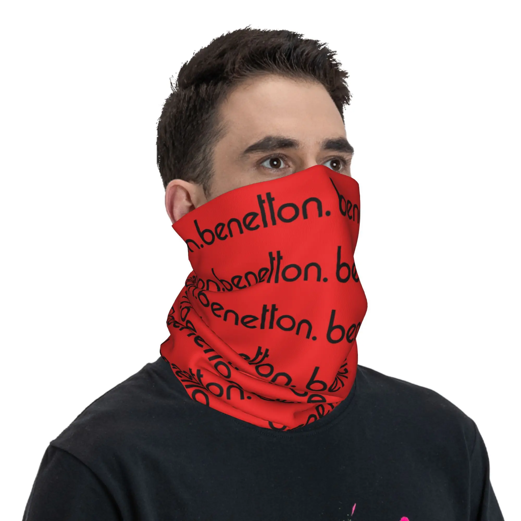 United Colors of Benetton Bandana Neck Gaiter Gedrukt Wrap Masker Sjaal Warme Hoofddeksels Rijden Voor Mannen Vrouwen Volwassen Wasbaar