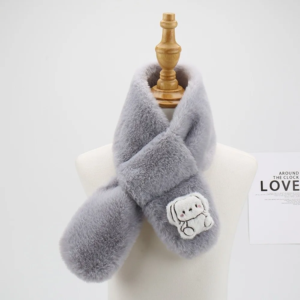 لطيف الكرتون الأطفال الشتاء وشاح سميكة الدافئة عبر وشاح للرقبة يندبروف لينة شال الأوشحة