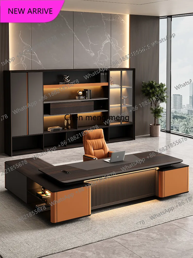 

CC Boss table Light luxury high-end desk Manager table Italian President table Large class desk