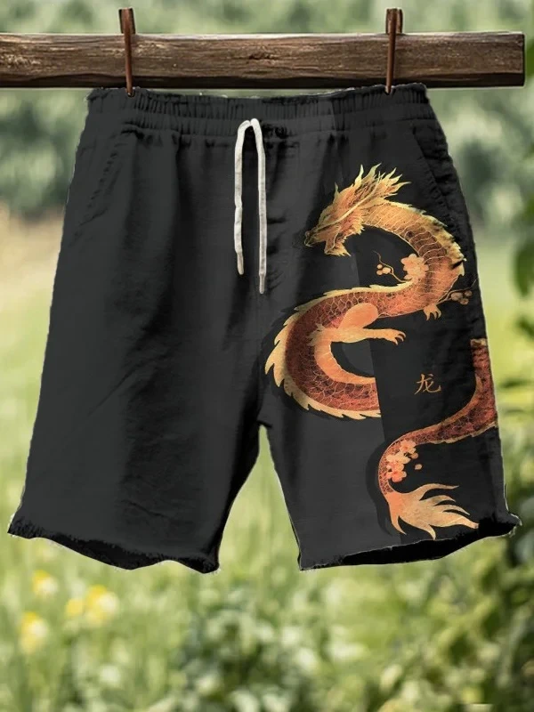 

Hot Selling Fashion Personalized Japanese Dragon Pattern Style 3D Printed Street Loose Casual Y2k Shorts for The Summer of 2026
