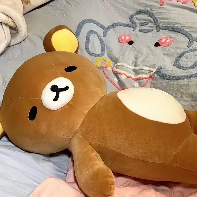 35/50cm Big Sleepy Rilakkuma Soft Plush Toy Cute Stuffed Bear Doll Anime Birthday Gift For Girls Kids Companion Doll Anime Fans - view 2