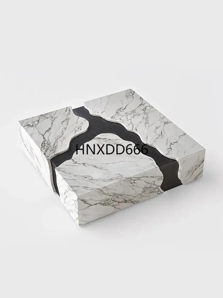 

Marble High-End Designer Model Living Room Coffee Table Home Italian Light Luxury Small Apartment Tea Table