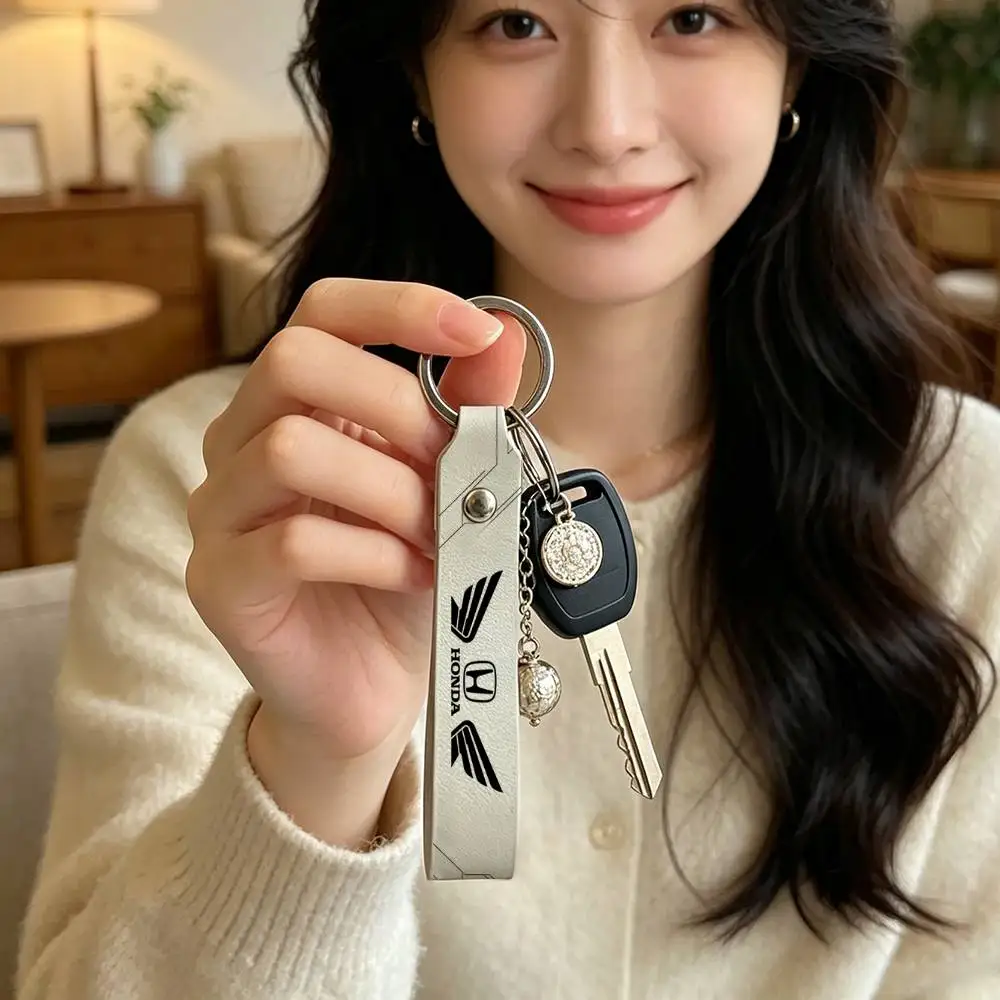 

Брелок для ключей из мягкой искусственной кожи для мотоциклов HONDA, легкий держатель для ключей для скутеров и гоночных мотоциклов