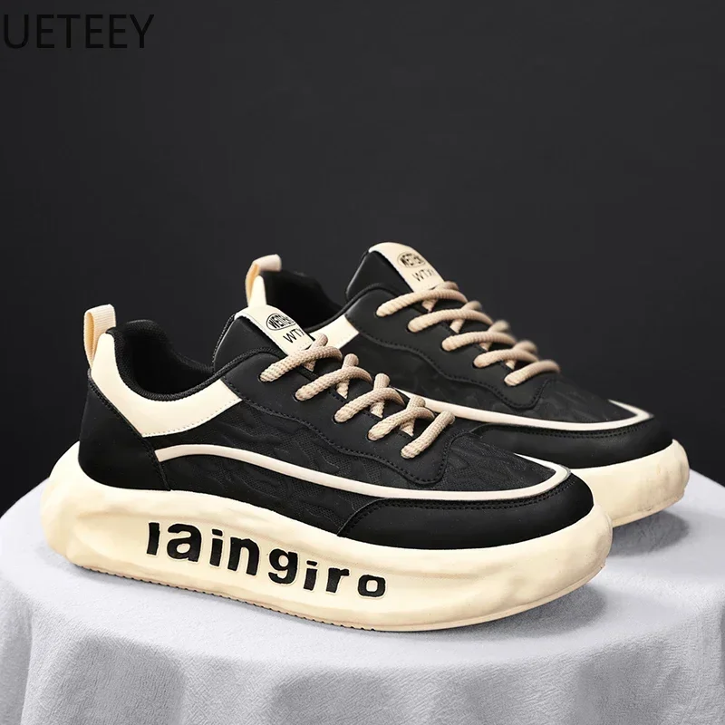 Casual Sneaker Man Sneakers Lace-up Low Tops Soft Comfortable UETEEY Young Original Popular Model Casual Breathable Men Shoes