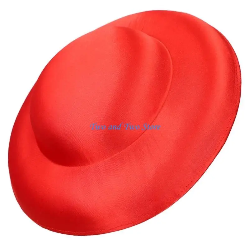 Base chapeau ronde en satin souple malléable, Base chapeau Vintage souple pour une personnalisation facile HX6F