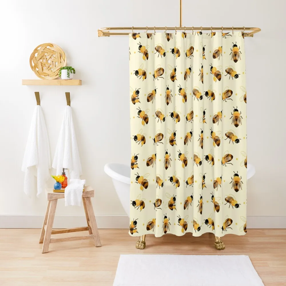 

Honey bees Shower Curtain Modern Showers For Bathroom Cover Curtain