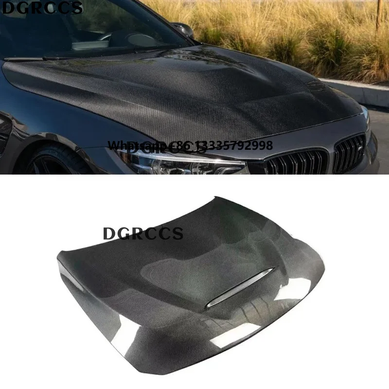 

For BMW M3 M4 F80 F82 2014-2018 GTS Style Carbon Fiber Engine Hood Protective Cover and Soundproof Cover