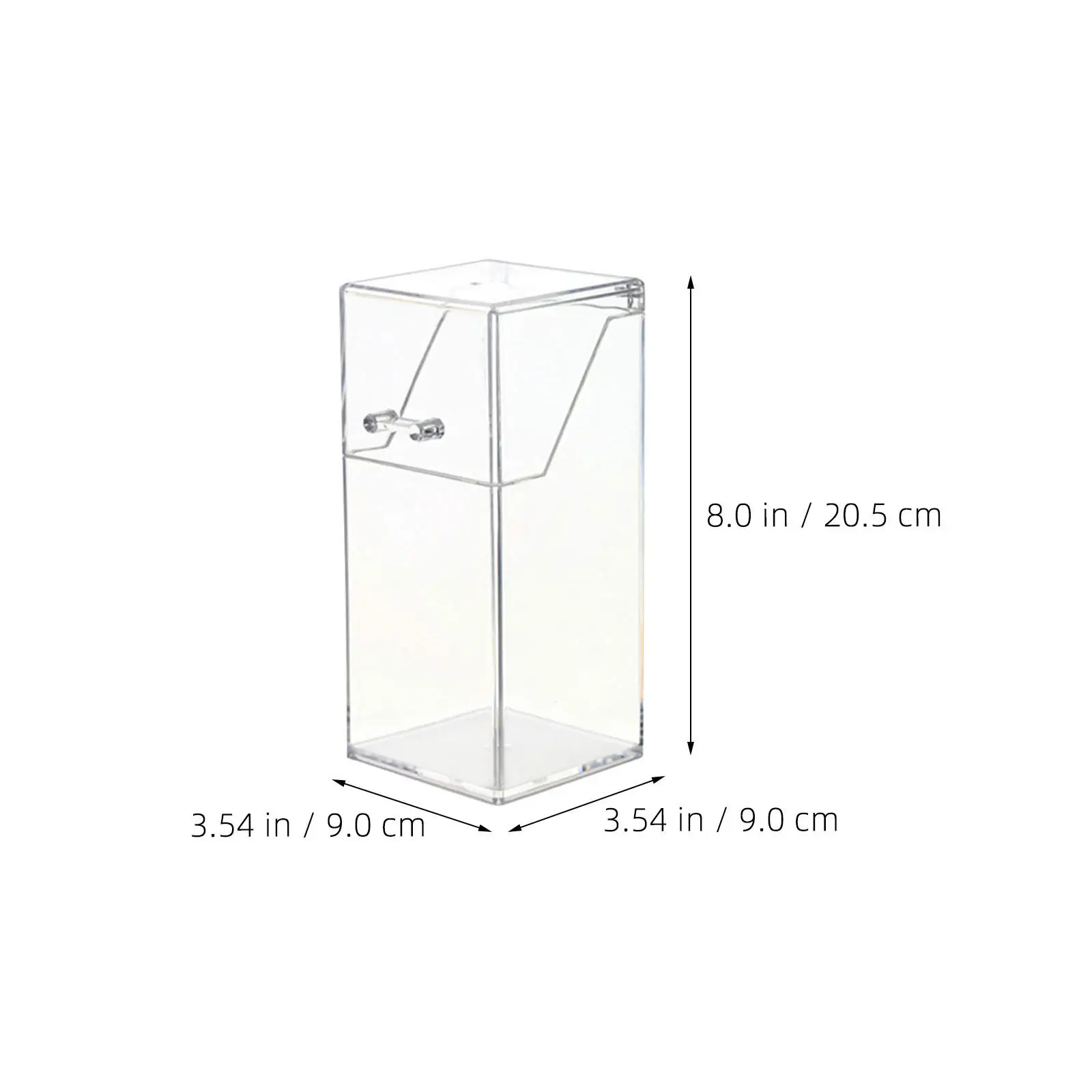 Makeup Brush Cup with Lid Acrylic Pen Holder Pencil Organizer Desktop Clear Brush Container Cosmetics Storage Holder