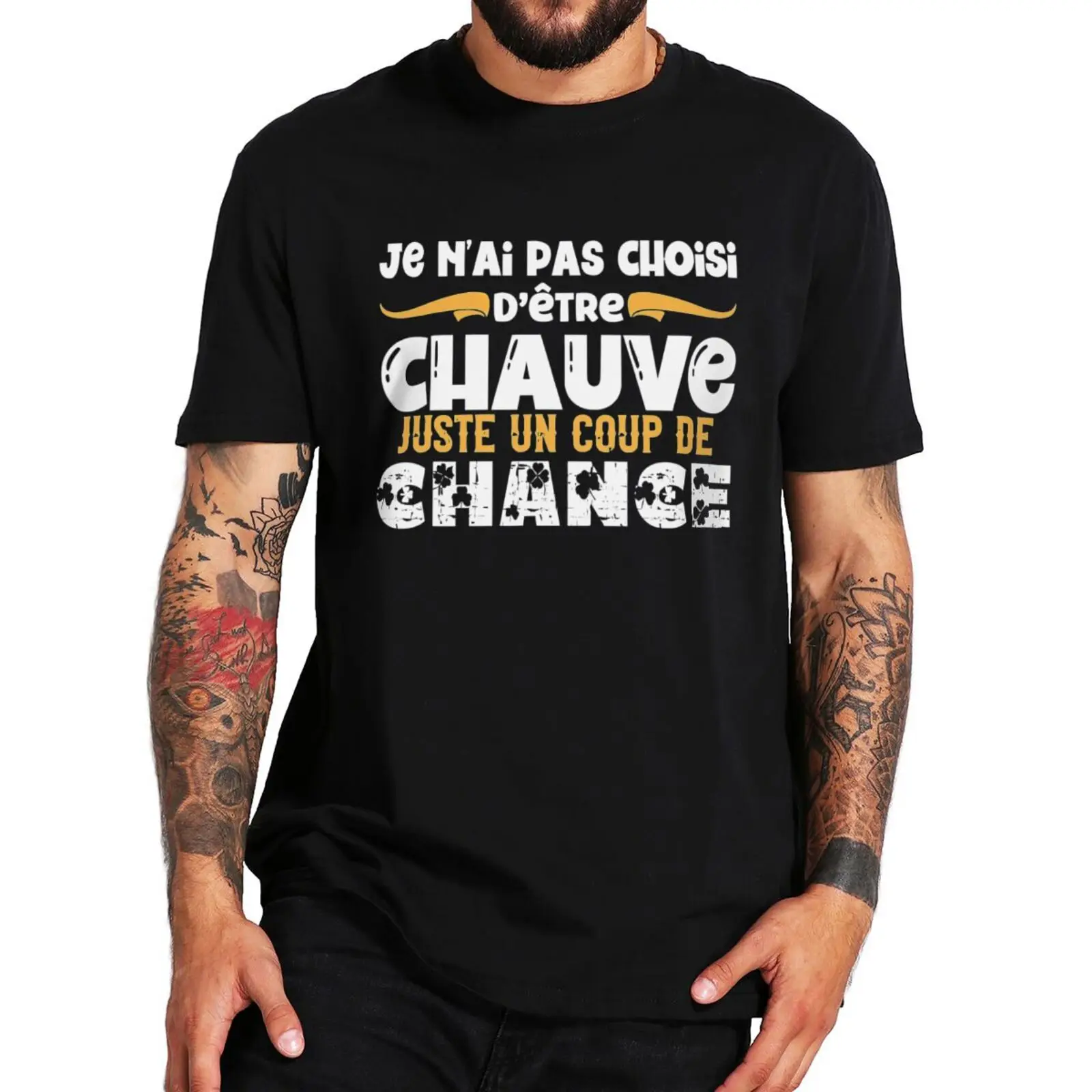 I Didn't Choose To Be Chauve T Shirt Vintage Funny Spanish Bald Dad Jokes Tops Cotton Unisex Casual Soft T-shirt