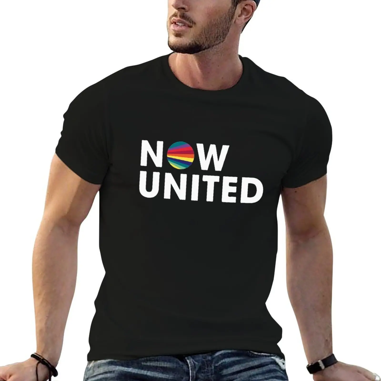 

NOW UNITED T-Shirt t shirts for man graphic vintage t shirts for man pack cotton T-Shirt
