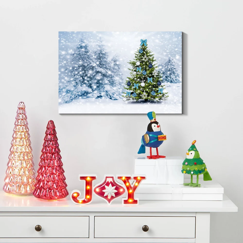 Framed Canvas Wall Art Decor Painting For Chrismas