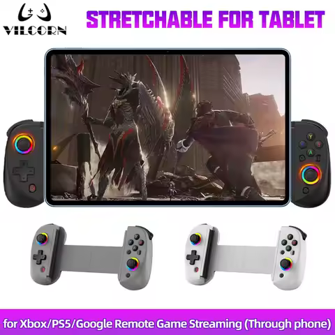 Bluetooth-Compatible Android Gamepad Telescopic Tablet Game Controller for PC PS4 Switch iOS Mobile Joystick with Hall Trigger