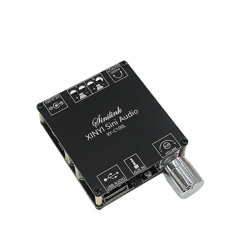 XY-C100L XINYI Sini Audio 100W Stereo BT Digital Power Amplifier Board Dual Channel 360 Degree Stepless Tuning