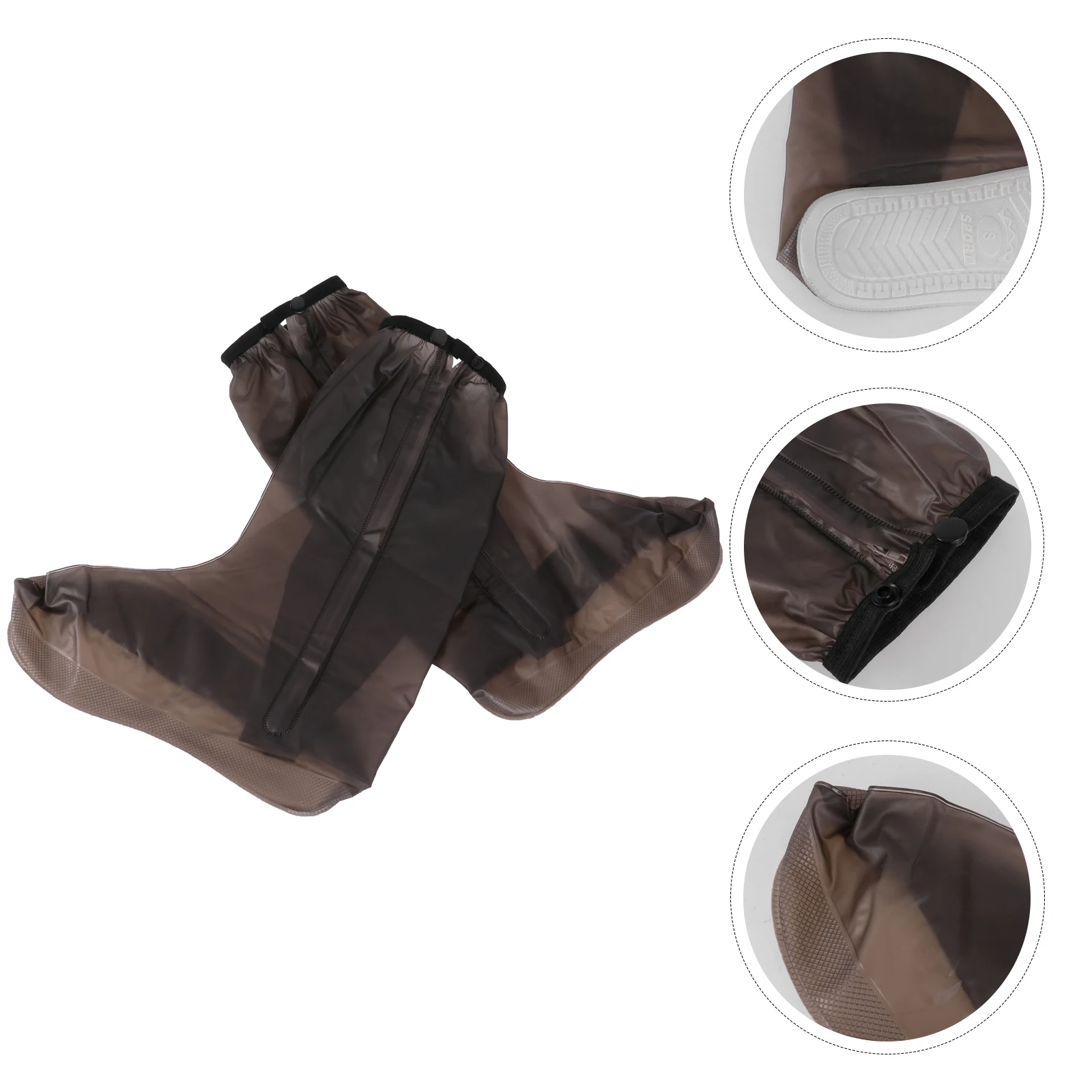 

Rainproof Shoe Covers Waterproof Overshoes for Adults High Tube Non Slip Soles Portable Folding Shoe Protectors for Men Women