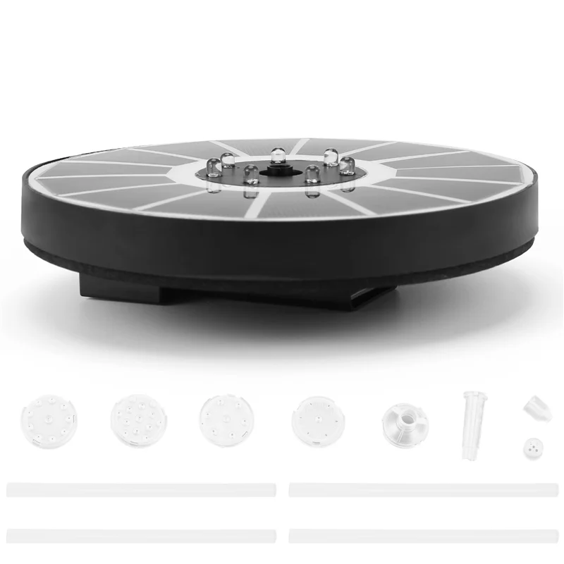 Fuente Solar de BAAG-3.5W para baño de pájaros, fuentes de agua solares LED con batería de 2200Mah, bomba de fuente alimentada por energía Solar