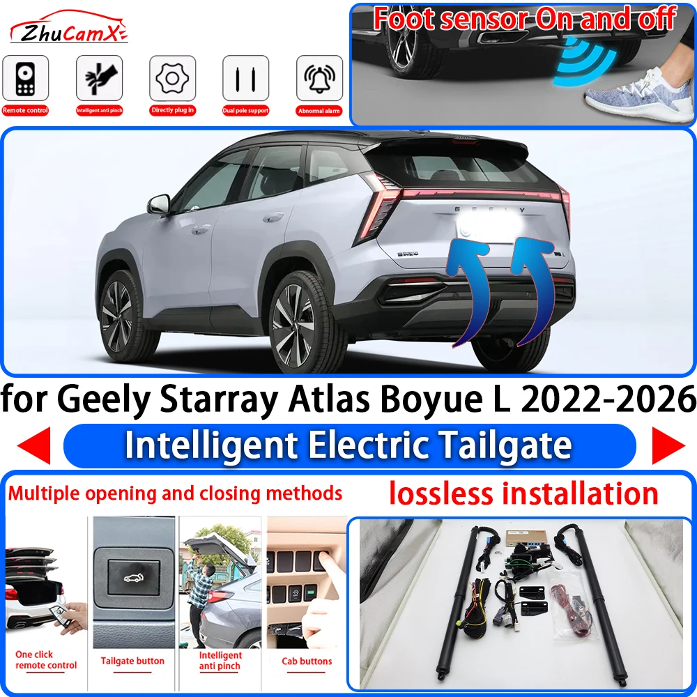 ZhuCamX for Lynk & Co 02 2017 2018 2019 2020 2021 2022 2023 Power Liftgate Trunk Electric Suction Tailgate Tail Gate Lift Strut