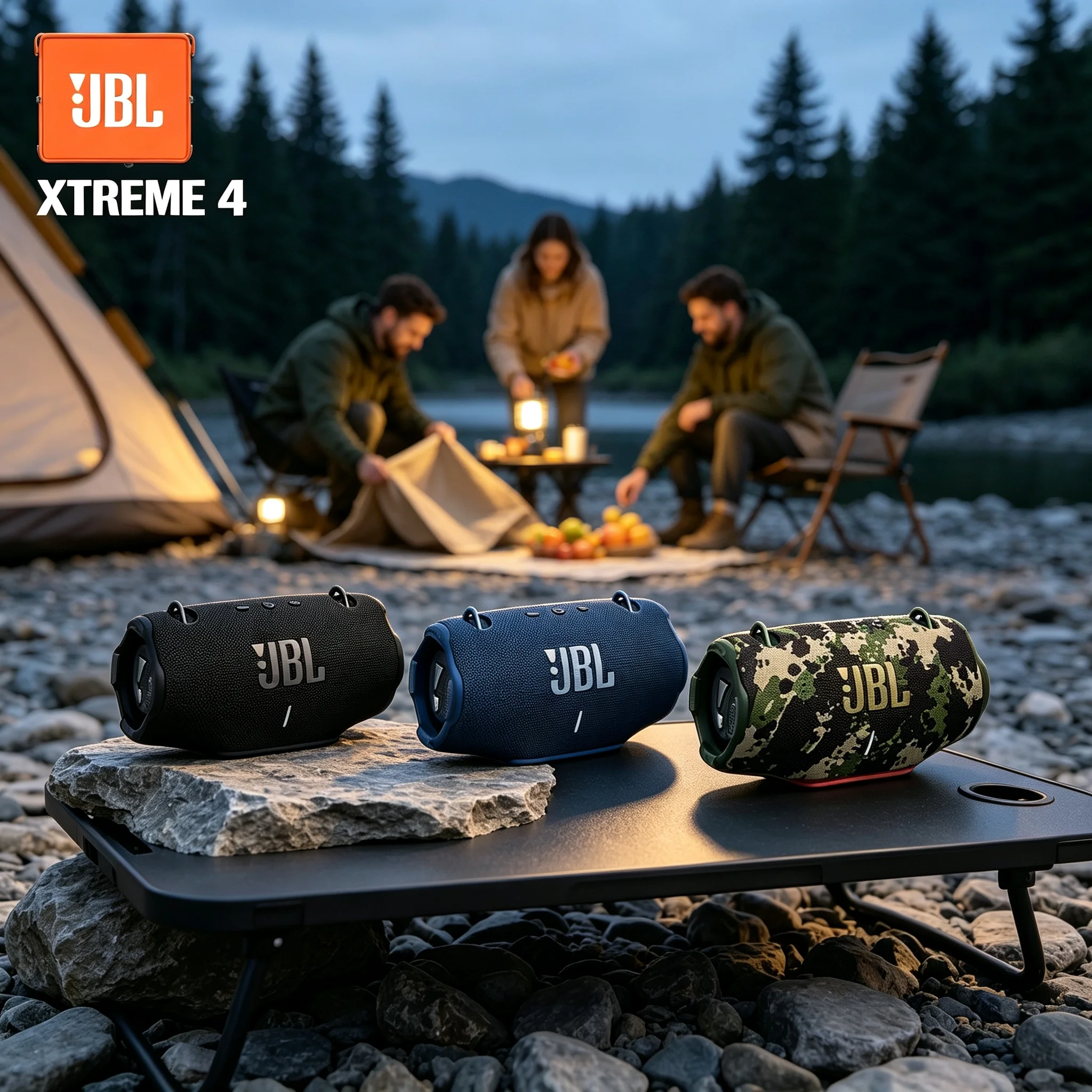 JBL XTREME 4 Wireless Loudspeaker AI Sound Boost Dual Bass Radiator Shoulder Strap Bottle Opener for Camping Beach Party