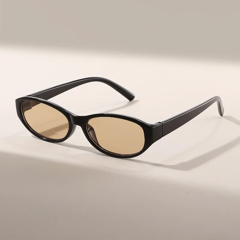 Retro Vintage Oval Sunglasses Woman Brand Designer Round Sun Glasses Men UV400 Punk Style Luxury Eyewear Female Oculus - view 3