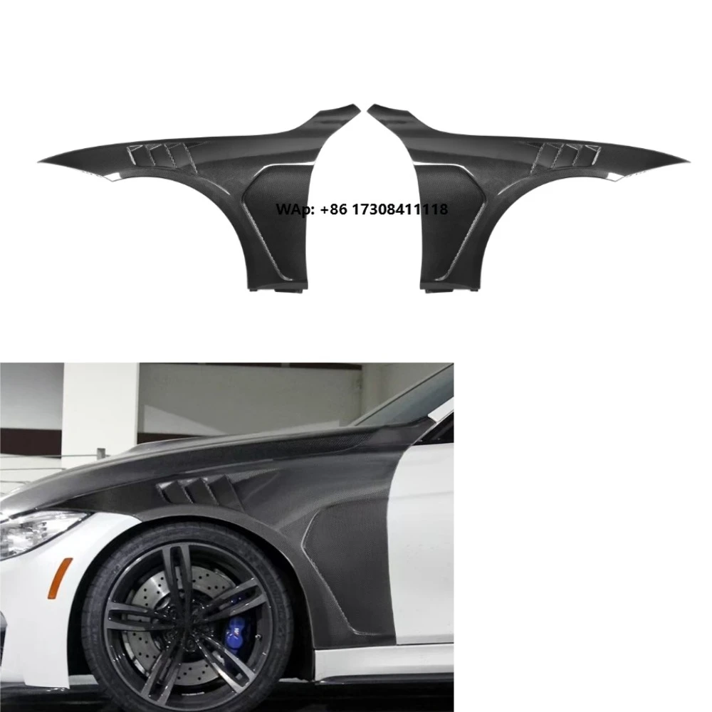 

Real Carbon Fiber Front Side Fender Trims VE Style for M4 F82 2013-2019 F82 Carbon Fiber Fender