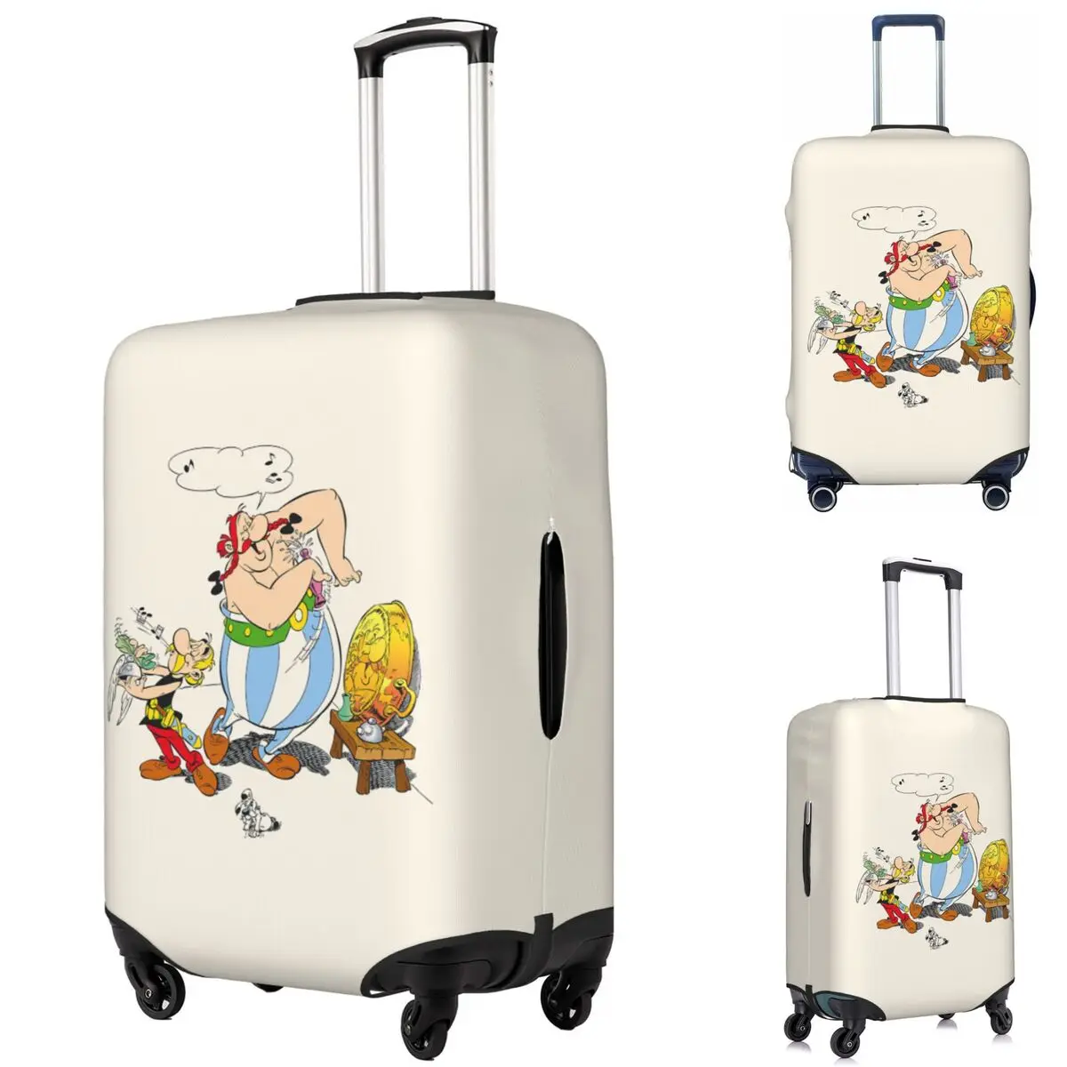 

Защитный чехол для чемодана Asterix и Obelix Dogmatix, эластичные защитные чехлы для дорожного багажа для 18-32 дюймов