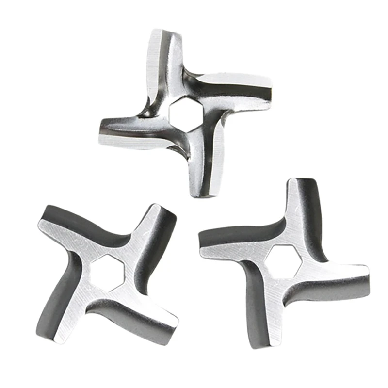 

BEAU-3Pcs Meat Grinder Knife Mincer Blade Kitchen Appliance Spare Parts For HV2 HV3 HV4 HV6 HV8 ME406 ME420 ME605 ME650