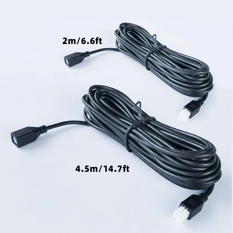 4 PCS 2 Pin Parktronic Parking Sensors Extension Cable Cord for Car Reversing Parking Sensor Backup Radar Waterproof Extension