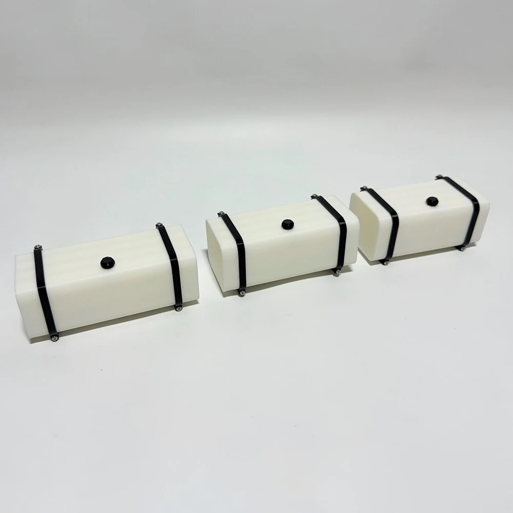 Decoración de tanque de combustible de plástico simulado para camión Tamiya RC SCANIA 1/14 770S VOLVO 750 mercedes-benz ACTROS 3363 piezas de coche MAN