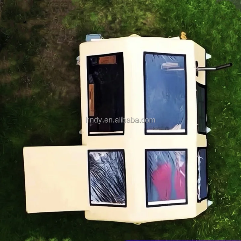 Outdoor Inflatable Glamping Tents Transparent PVC Large Window Tent for 8 Person