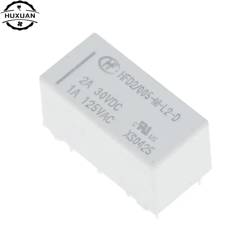 High Quality 5V Coil Bistable Latching Relay Dpdt 2A 30VDC 1A 125VAC HFD2-005-M-L2-D Realy