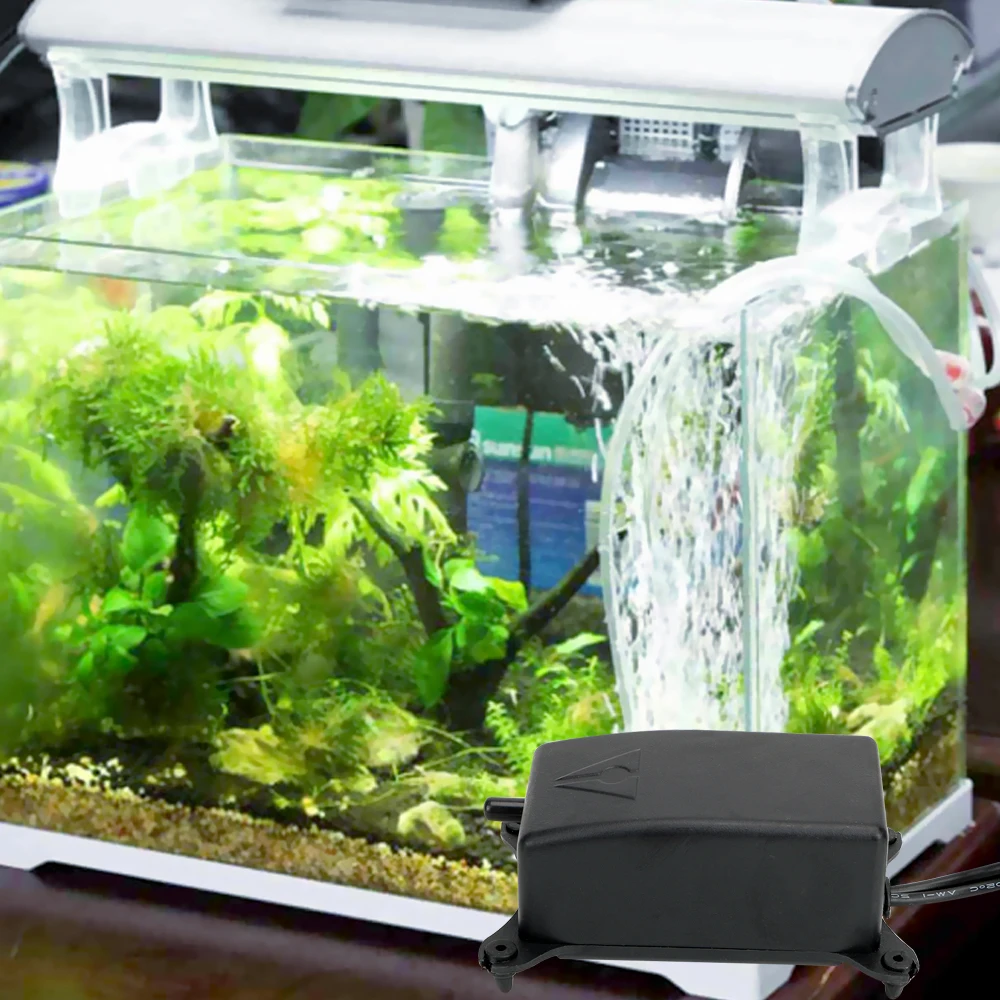 Noiseless Energy-saving Aquarium Oxygen Pump 2 W Fish Tank Air Pump EU/US Plug Oxygen Increasing Pump