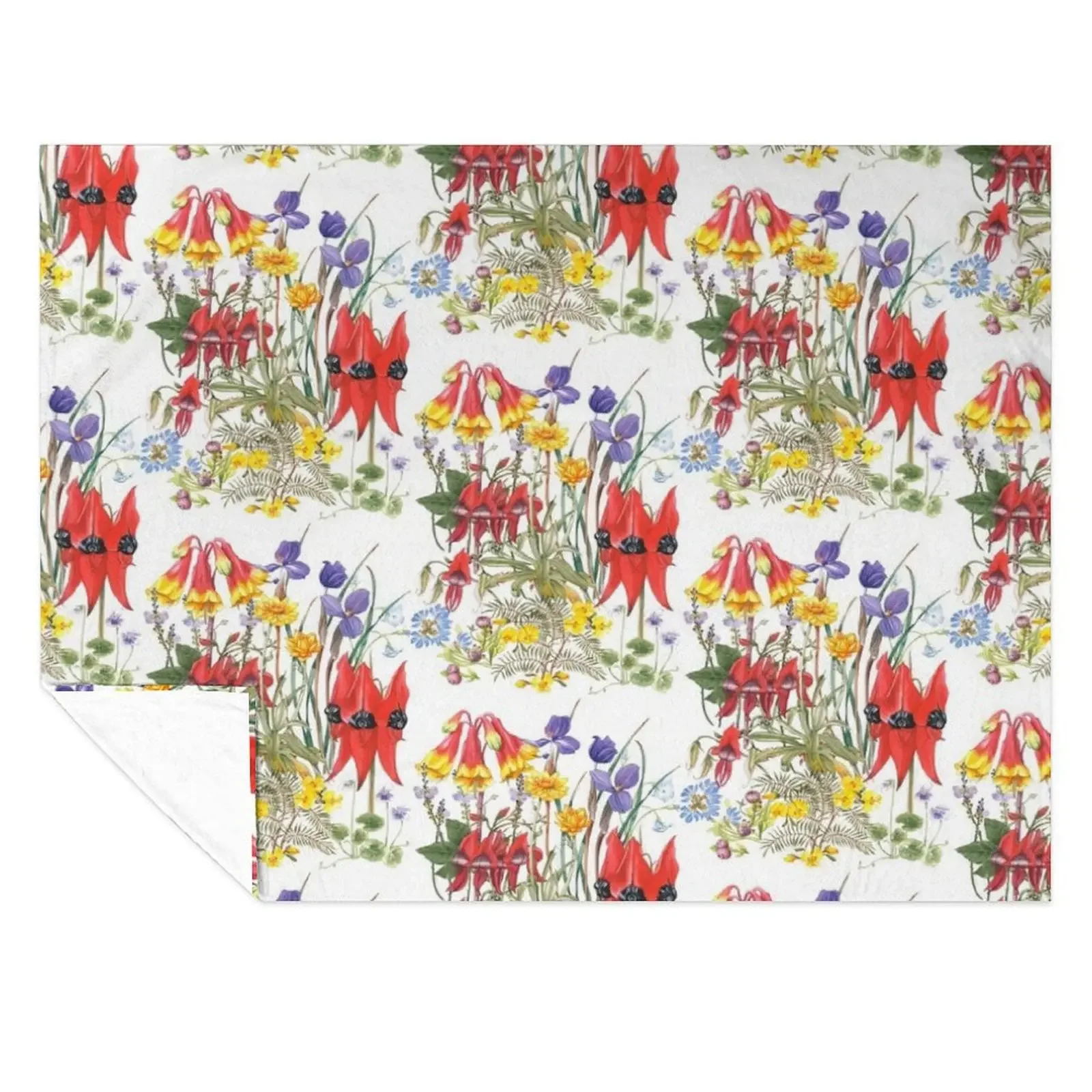 

Australian Wildflowers Throw Blanket Large Winter beds Decorative Throw Soft Big Blankets