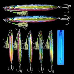 AS Fast Jig Fishing Lure, Metal Hard Bait, Sinking Jigging, Velocidade de Impressão 3D, Falling Angler, 40g, 60g, 80g, 100g