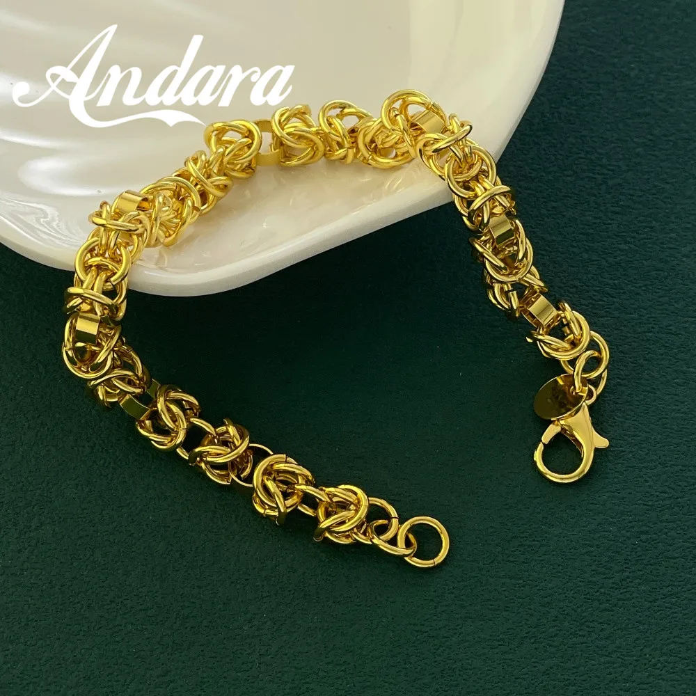 Andara 925 Sterling Silver 6mm Dragon Bone Bracelet, Fashion Jewelry for Men and Women Engagement party gifts