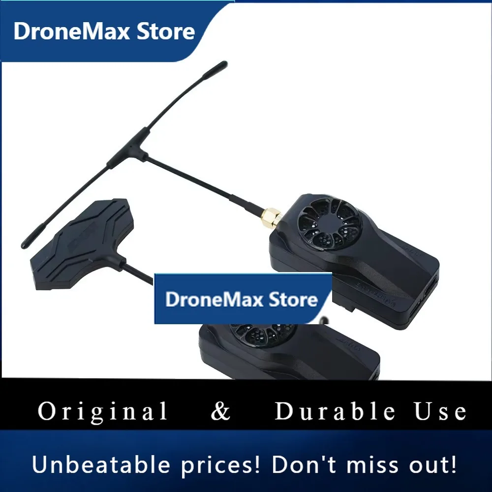DroMaEmax Aeris Link TX 2.4Ghz/915Mhz, Micro ExpressLRS 2.4Ghz/915Mhz ExpressLRS ELRS Micro TX Module OLED Screen For RC FPV Dro