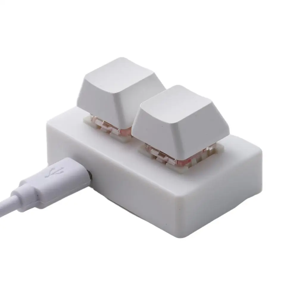 2 Key Mechanical Macro Keyboard With RGB Backlit Programmable Copy And Paste Mini Keypad For Gaming Photoshop Editing