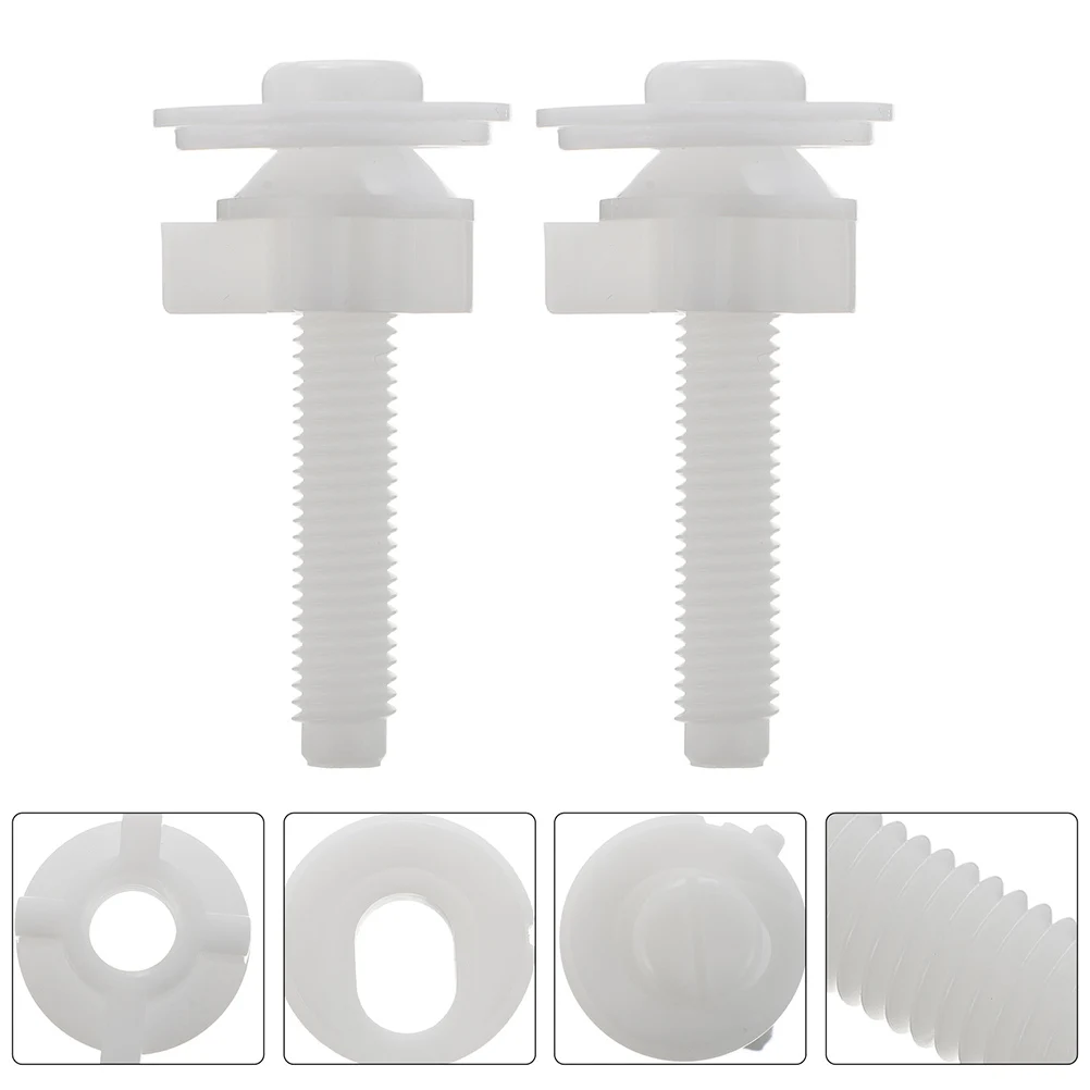 Boulons de fixation en plastique de remplacement, 2 pièces, couvercle cassé, Kit de réparation de montage universel, accessoires de couvercle de bol, attaches de couverture de siège