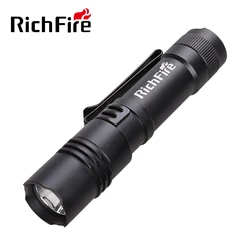 RichFire LED Flashlight 1000LM MINI Torch by CR123A for for Camping,Hiking,Self Defense