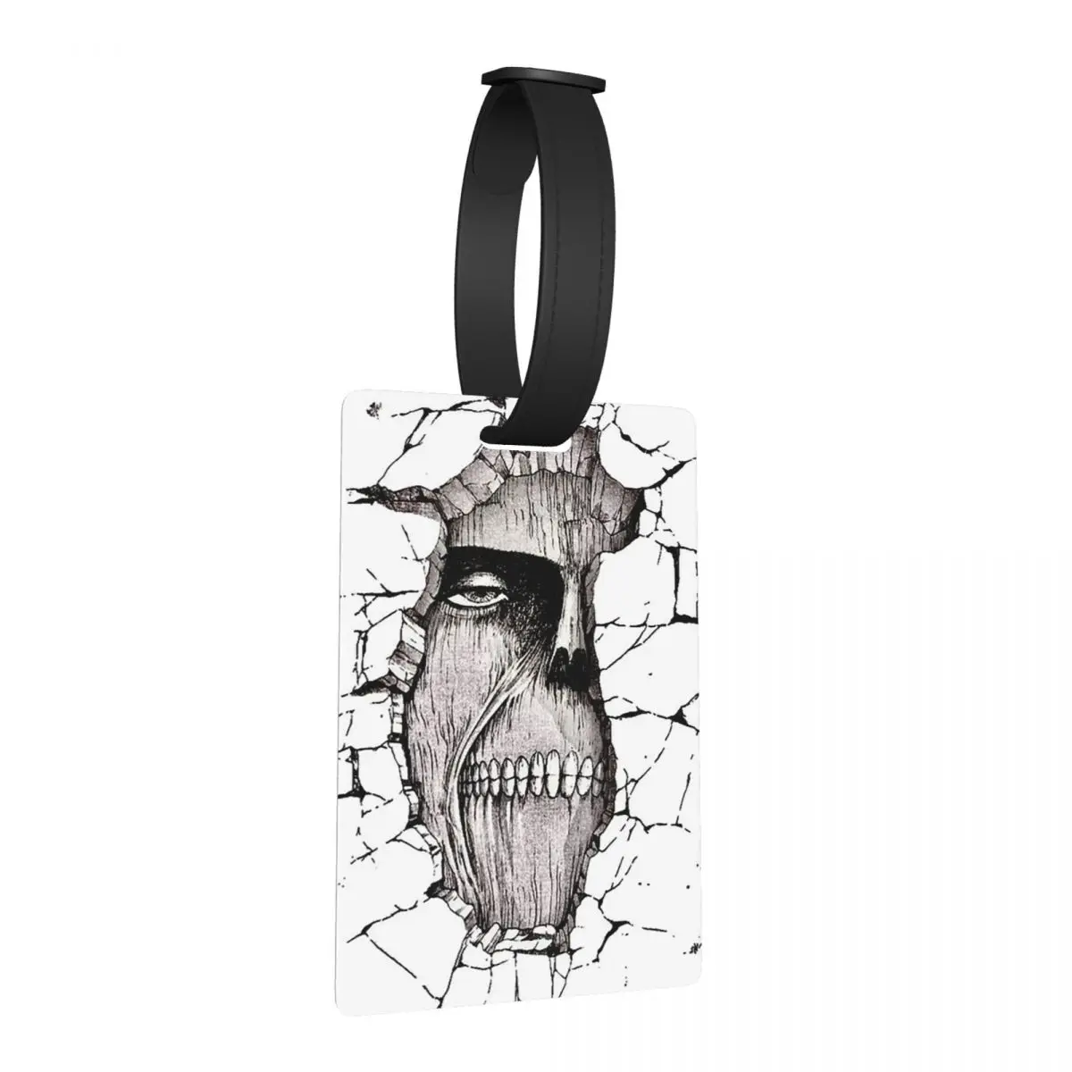 جدار تيتان هجوم على تيتان اليابان الكرتون علامات الأمتعة حقيبة سفر لطيف الأمتعة الصعود علامة التسمية حامل معرف اسم العنوان #1