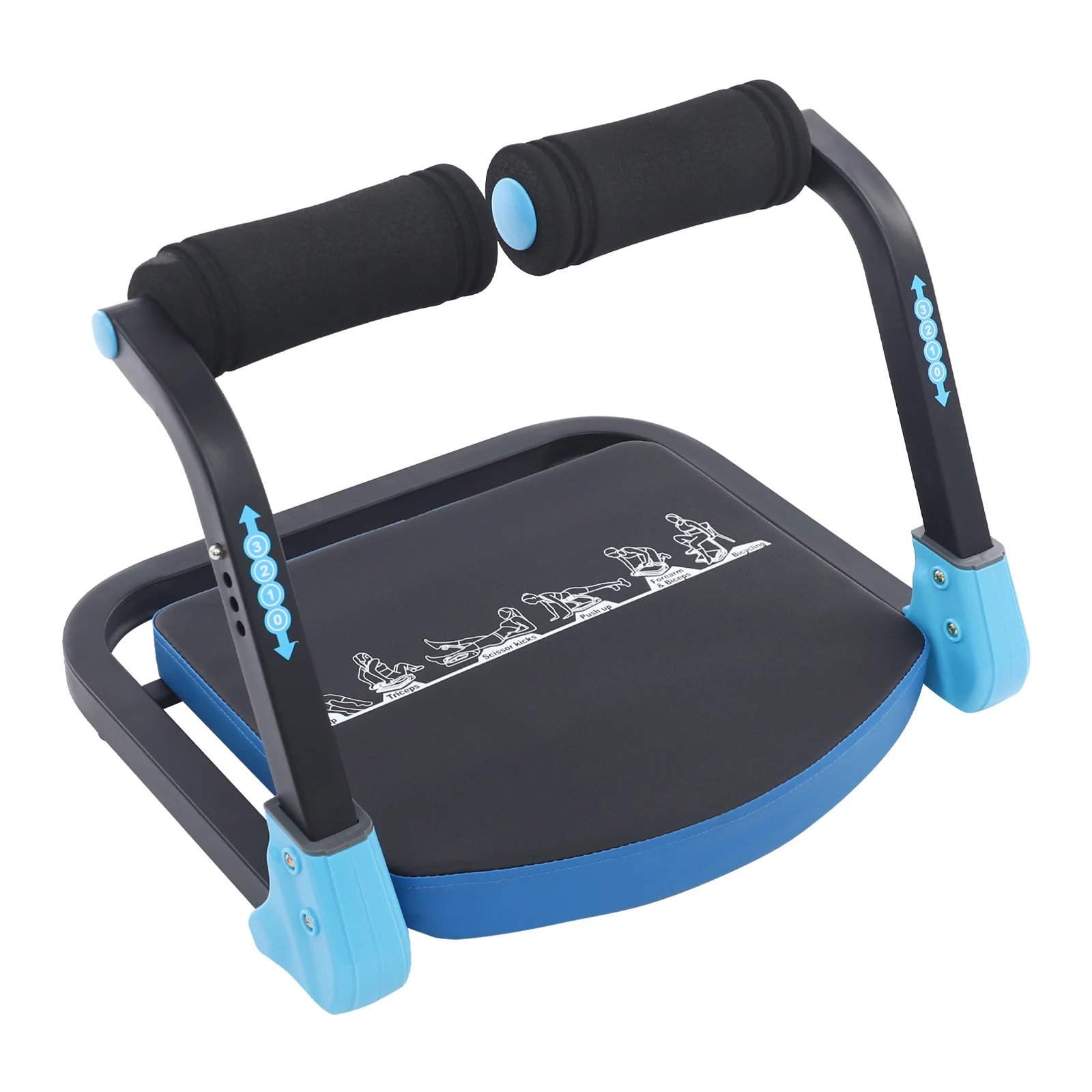 Abdominal Trainer Machine 3 Levels Adjustable Intensity 120kg/264.55lbs Load for Homes, Offices, Gyms 18.9*18.11*14.96"