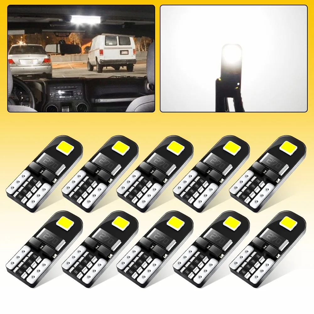 AUXITO-Ampoule LED T10 W5W Canbus pour éclairage intérieur de voiture, lampe pour Golf 7 BMW E60