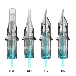 0.25 0.3MM Sterilized Safety Tattoo Needles Cartridge Korean Makeup For Permanent Microblading Machine Round Liner Needle