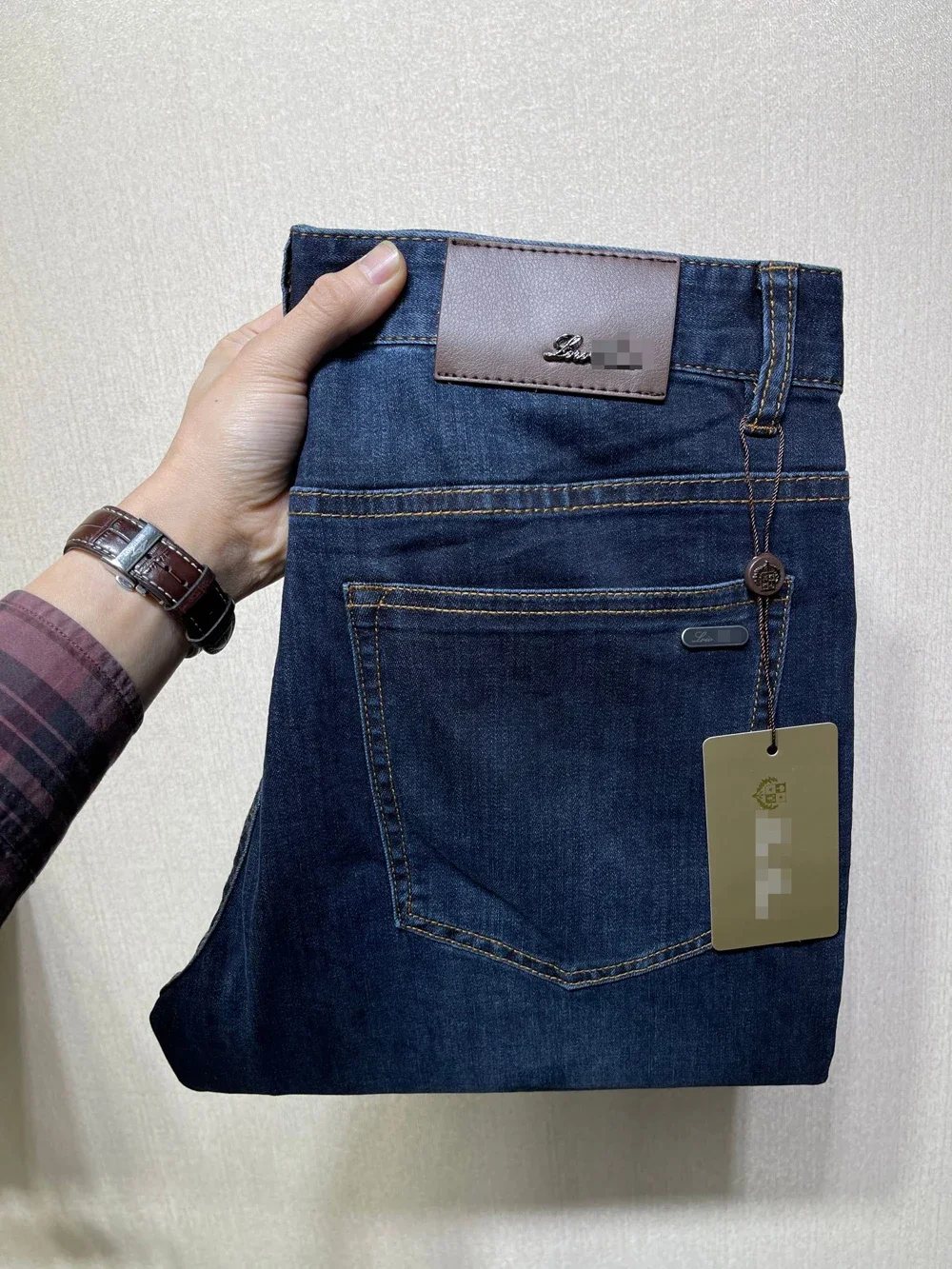 

BILLIONAIRE BLKA CPTG Jeans Thin Cotton Men 2024 Spring Summer new elastic embroidery outdoors Quality Size 29-40 Long Pants