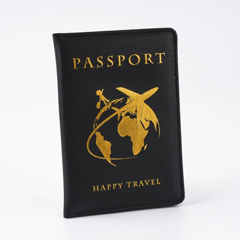 

Lover The World Map Travel Золотая Обложка Для Паспорта Горячее Тиснение Простой Самолет Женщины Мужчины Путешествия Обложка Для Паспорта Свадебный Подарок