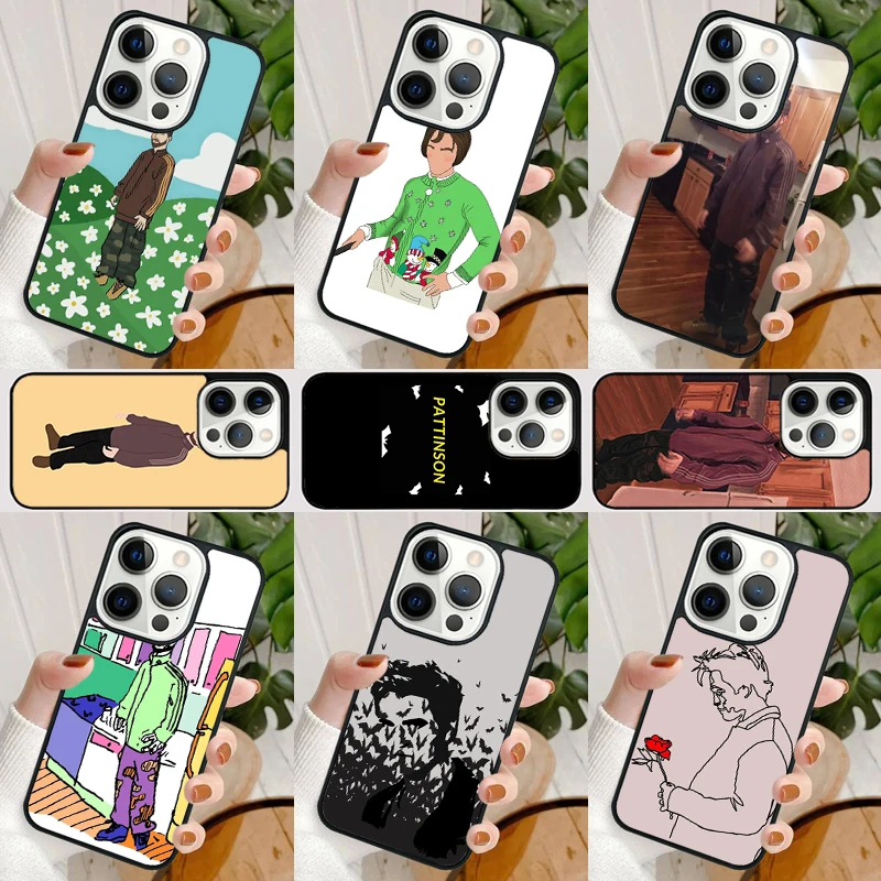 Robert Pattinson Funny Meme Phone Case For iPhone 16 15 SE2020 14 Max 6 7 8 Plus 11 12 13 Pro Max Mini Phone Cover coque